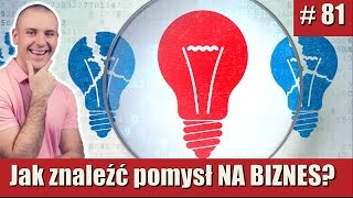 Jak znaleźć pomysł NA BIZNES  Poranny Inspirator 81 [upl. by Andromache]