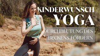 Beckendurchblutung fördern 🧘🏻‍♀️ Kinderwunsch Yoga ohne Hilfsmittel [upl. by Nitsu]