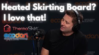 George Clarke discovers Skirting Board Heating on Mitsubishi Podcast with Barratt Developments [upl. by Llenart]