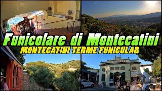 FUNICOLARE di MONTECATINI  Montecatini Terme Funicular  Tuscany Italy 4k [upl. by Earezed918]