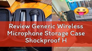 Review Generic Wireless Microphone Storage Case Shockproof Hard EVA Protect Box Dual Mic Carry mag [upl. by Ranzini]