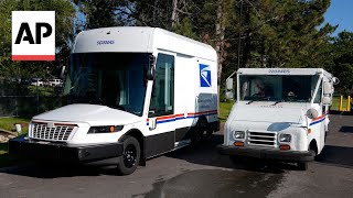 New US Postal Service vehicles debut in Georgia [upl. by Eudocia]