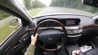 2007 Mercedes S550 4MATIC  POV Test Drive  060 [upl. by Drallim]