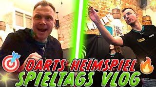 DARTS SPIELTAGS VLOG 🎯 Heimspiel gegen Happy Darter 2 😱🔥 [upl. by Shinberg]