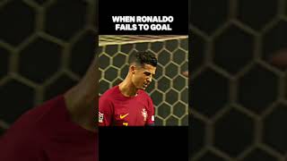 When Ronaldo fails to goal 💔 shorts cristisnoronaldo cr7 soccer [upl. by Cally71]