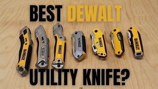 BEST DEWALT UTILITY KNIFE  Every DeWalt Utility Knife from Home Depot Reviewed 2021 [upl. by Henleigh]