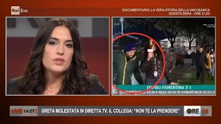 Greta Beccaglia la giornalista molestata in diretta tv  Ore 14 del 29112021 [upl. by Ynot]