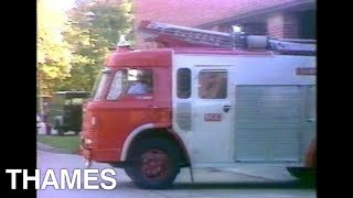 Fire Brigade being called out  Fire Station  vintage Fire Engine  Seeing and Doing  1975 [upl. by Milks]