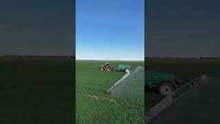 spraying the wheat australia farming farm JCB Goldacers [upl. by Hatty985]