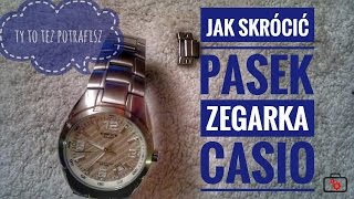 Jak skrócić pasek zegarka Casio [upl. by Lisetta]