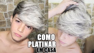 COMO PLATINAR O CABELO MASCULINO EM CASA 😱 COMO FAZER 😱 DIVOS ENSINAM [upl. by Kahle927]