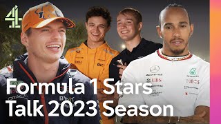 The Best F1 Interviews of 2023  Max Lewis and Landos Channel 4 Highlights [upl. by Berkly]