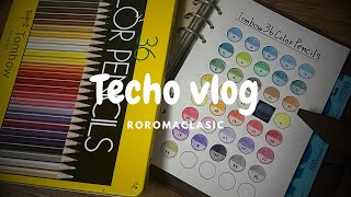 【手帳Vlog／声無し】おうちで手帳を楽しむ｜結局最後はオタク〆ロロマクラシック｜マイシステムバインダー｜Tombow [upl. by Carmelle]