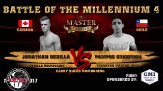 Jonathan Di Bella VS Pampos Grigoriou “Battle of the Millennium 4“ [upl. by Enyr]