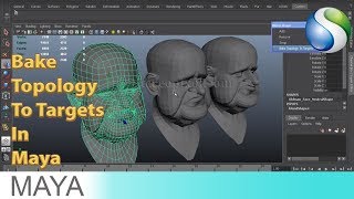 How to Use Bake Topology to Targets In Autodesk Maya [upl. by Noterb]