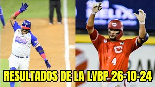 Jornada de palizas en la LVBP 261024  Primer juego suspendido por lluvia [upl. by Sinnylg]