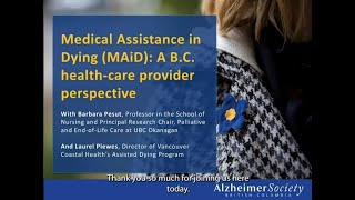 Webinar I Medical Assistance in Dying MAiD a BC healthcare provider perspective [upl. by Son]