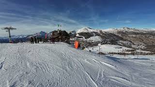 First day at Sestriere amp Pragelato  ski slopes Vialattea [upl. by Rama]