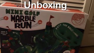 Mindware Mini Golf Marble Run Unboxing amp Review [upl. by Adekam]