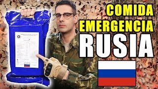 Probando COMIDA DE EMERGENCIA RACIÓN 24 Horas de RUSIA [upl. by Itteb]