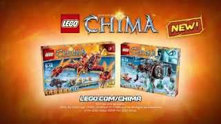 LEGO CHIMA Ice Mammoth Stomper vs Firephoenix Temple [upl. by Auj431]