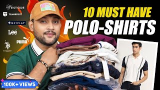 10 Best Polo ShirtsTShirts Outfit For Men on Myntra 🔥 Westside US Polo  Haul 2024  ONE CHANCE [upl. by Editha732]