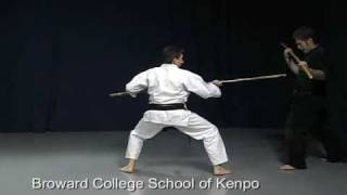 kobudo combo  bo sparring bo waza [upl. by Dragone57]