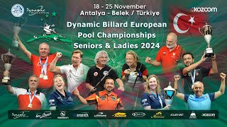 Day 8 9ball from the Dynamic Billard European Pool Championships Seniors amp Ladies EC 2024 [upl. by Pani]