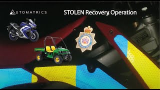 Stolen Yamaha R3 and Stolen John Deere Gator Automatrics MTrack Theft Recovery Operations [upl. by Guinna]