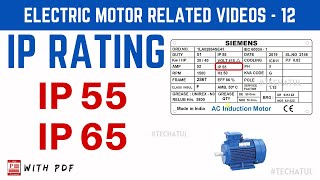 IP 55IP 65What is IP Rating in motorIngress protectionTechAtul [upl. by Egidio]