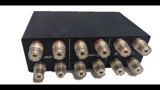 A1496 HIGH POWER 2 WAY STEREO AMPLIFIER SWITCH  Application2 speaker selector [upl. by Akelahs407]