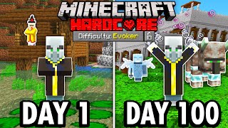 I Survived 100 Days as an EVOKER in Hardcore Minecraft Here’s What Happened [upl. by Ailaham8]