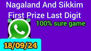 First Prize Last Digit 180924 Nagaland State Lottery Target Number Lottery Sambad Target Number [upl. by Coniah]