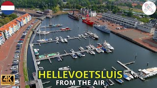 HELLEVOETSLUIS FROM THE AIR │NETHERLANDS 4K drone views of the fortified harbour of Hellevoetsluis [upl. by Oicnanev481]