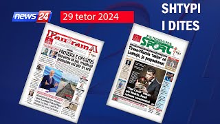 📅 29 tetor 2024  quotShtypi i ditësquot në News24 📺 quotKoha për tu zgjuarquot në studio me Klevin Muka [upl. by Arrad]