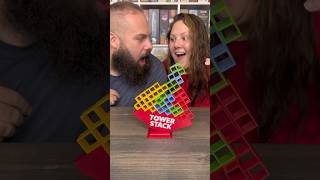 The Craziest Game Yet Come Play Tower Stack With Us boardgames couple fun [upl. by Avrom683]