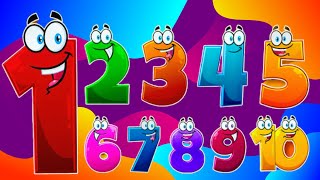 LOS NUMEROS DEL 1 AL 10  Aprende Cantando la Canción de los Números Video educativo [upl. by Colpin161]