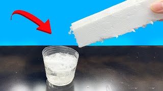 🔥Secret acetone and styrofoam Genius idea to make your own waterproof glue Creativecsg8 [upl. by Borries]