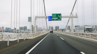 Tokyo Drive 4K Shinjuku  Shutoko C1 Bayshore Route  Metropolitan Expressway ASMR Driving in Japan [upl. by Rawde]