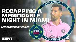 The stadium ERUPTED‼️ Reaction to Lionel Messi’s winner in his Inter Miami debut  Futbol Americas [upl. by Thorn]