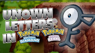 How to get all Unown Letter Forms in BDSP [upl. by Carver]