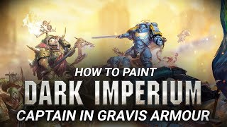 Warhammer 40000 How to Paint a Space Marine Captain in Gravis Armour [upl. by Craven]