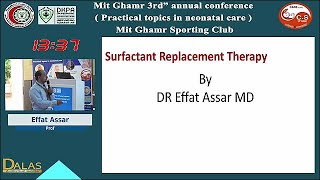 Surfactant Therapy in neonates Prof Effat Assar MD [upl. by Aihsemaj437]