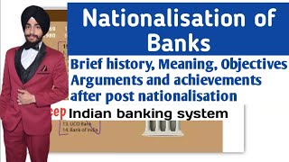 Nationalisation of banks in bcom in banking  History Meaning Arguments and Importance  bcom [upl. by Niar]