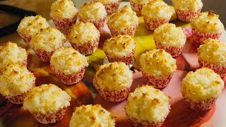 Coconut Macaroons Recipe 4 ingredients only by Jackie manuel kitchen [upl. by Elleinwad]