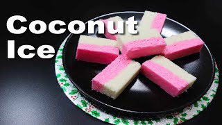 COCONUT ICE NO COOK  GOAN RECIPE [upl. by Einnek527]