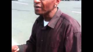 Homeless man rapping [upl. by Tanberg]