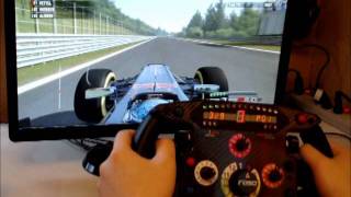 Codemasters F1 2011【Roso F1 steering wheel 】in Spa Francorchamps [upl. by Solim]