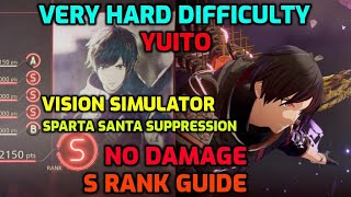 SCARLET NEXUS Sparta Santa Suppression Vision Simulator Yuito Very Hard and No Damage [upl. by Gareri]