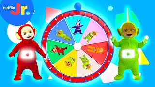 Teletubbies Mystery Wheel of Silly Songs 🎶  Teletubbies  Netflix Jr [upl. by Calle]